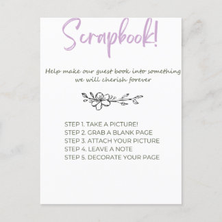 Baby shower Scrap Book Briefkaart