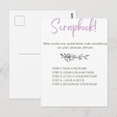 Baby shower Scrap Book Briefkaart (Voorkant / Achterkant)