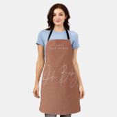 Baby shower script modern vet terracotta elegant schort (Gedragen)