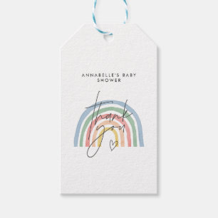 Baby shower script regenboog dank u cadeaulabel