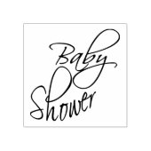 Baby shower - Script Rubberstempel (Afrduk)