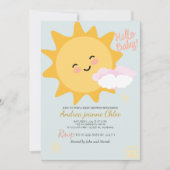 Baby shower script Sunshine Simple Modern elegant Kaart (Voorkant)