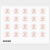 Baby shower Seashell A Little Pearl is onderweg Ronde Sticker (Vel)