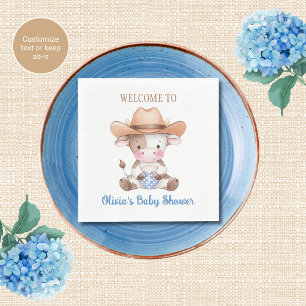 Baby Shower Servetjes Cowboy Thema Baby Shower Servet