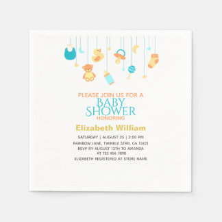 Baby Shower Servetten met een Uniek Decorontwerp