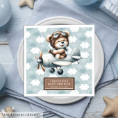 Baby shower servetten Teddy Bear Pilot Party Decor