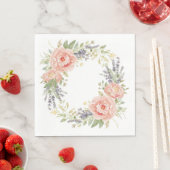 Baby Shower Servetten – Waterverf Bloemendesign Ba (Insitu)