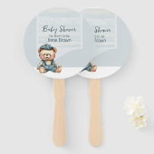 Baby shower set van fans handwaaier (Voorkant en achterkant)