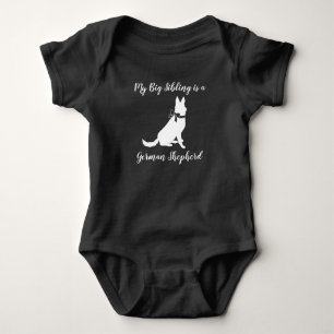 Baby shower Shepherd Dog Genderless Romper