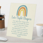 Baby shower Sign for Games Reclamebord Met Voetstuk (Insitu)