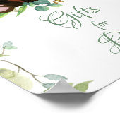 Baby shower Sign Gifts for Baby Red Panda Beer Poster (Hoek)