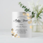 Baby shower Silver Eucalyptus-begrotingsuitnodigin (Staand voorkant)