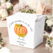 Baby shower Sinaasappel Pompoen Herfst Wit Bedankdoosjes