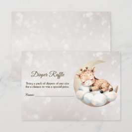 Baby Shower Slaande Baby Dier Luierspel Informatiekaartje