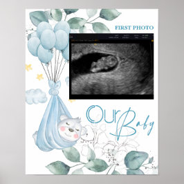 Baby Shower. Slapen Baby Beer Poster