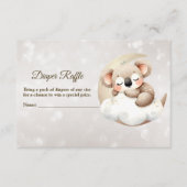 Baby shower Slapen Baby Dier Luier Raffle Informatiekaartje (Voorkant)