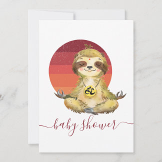 Baby shower Sloth roze Wilde Oerwoud Safari Dieren Kaart