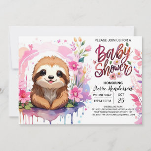 Baby shower Sloth's Paradise Kaart