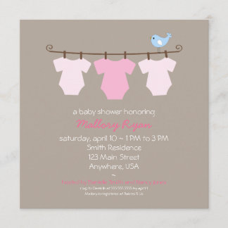 Baby shower sluiten kaart
