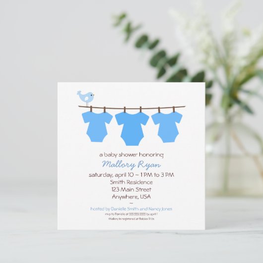 Baby shower sluiten kaart (Staand voorkant)