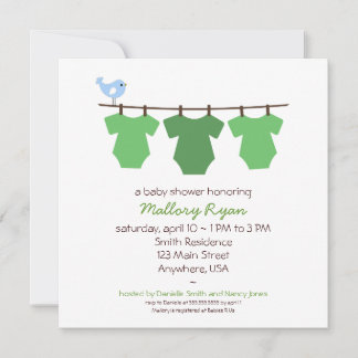 Baby shower sluiten kaart