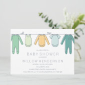 Baby shower sluiten kaart (Staand voorkant)