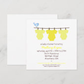 Baby shower sluiten kaart (Voorkant / Achterkant)
