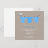 Baby shower sluiten kaart (Voorkant / Achterkant)