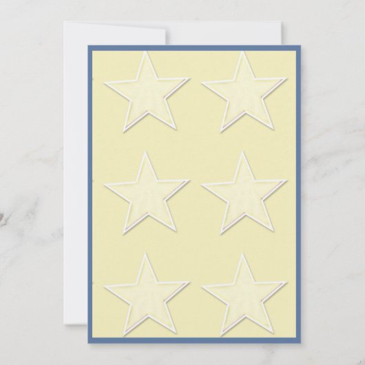 Baby shower & Slumber Party met Maan, Sterren en K Kaart (Achterkant)