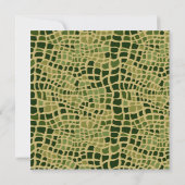 Baby shower Snake Print Kaart (Achterkant)