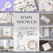 Baby shower sneeuwpop Paarse thema Uitnodiging Kaa