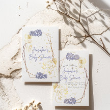 Baby shower sneeuwpop Paarse thema Uitnodiging Kaa