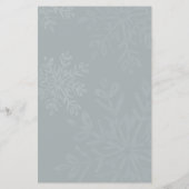 Baby shower sneeuwvlokquiz seksneutraal (Achterkant)