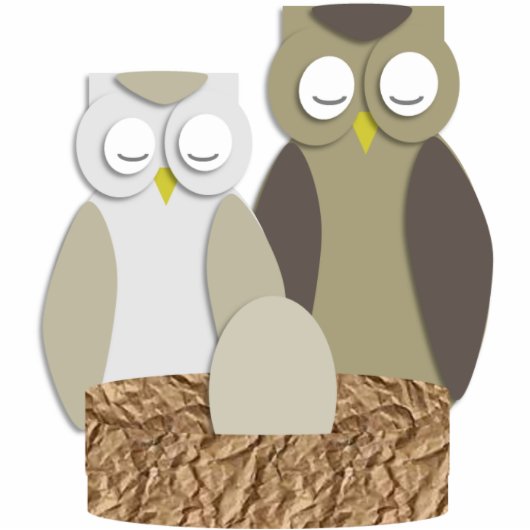 baby shower-snijpunt of tabeldecor staand fotobeeldje  (Voorkant)