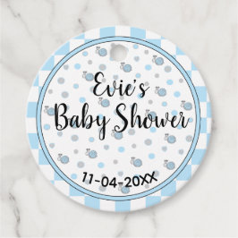 Baby shower Snippers en slakken Bedankjes Labels
