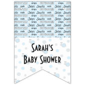 Baby shower "Snips and Snails," Swallowtail Banner (Derde vlag)