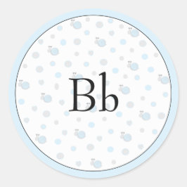 Baby shower "Snips & Snails" Stickers 1 1/2" of 3"