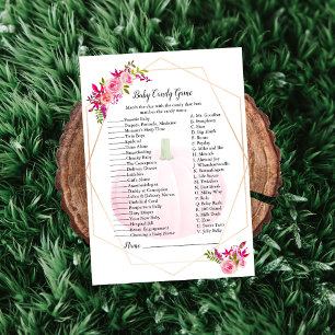 Baby shower Snoep Bar Pumpkin Floral Kaart