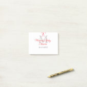 Baby shower snoepstok Kerst vakantie monogram Post-it® Notes (Op bureau)