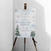Baby shower Snowflake Welkomstbord Poster