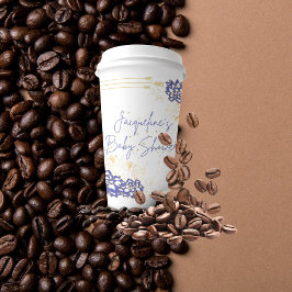 Baby shower Snowman Paarse thema papieren bekers