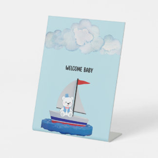 Baby Shower Sokkelbord Reclamebord Met Voetstuk