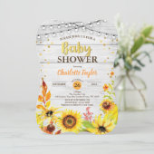 Baby shower-soonbloemkool kaart (Staand voorkant)