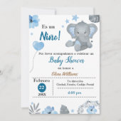 Baby shower-Spaans Kaart (Voorkant)