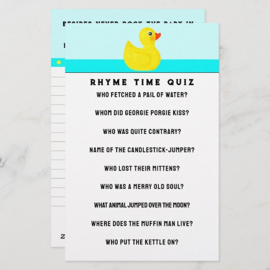 Baby shower Spaarbakkerij Briefpapier (Voorkant / Achterkant)