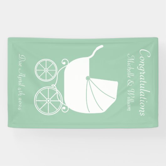  Baby shower Spandoek (Horizontaal)