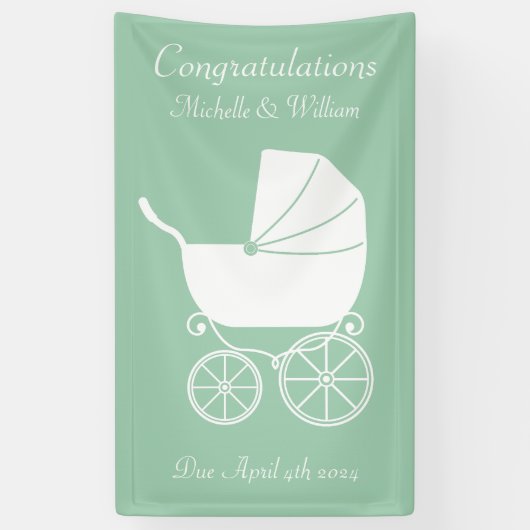  Baby shower Spandoek (Verticaal)