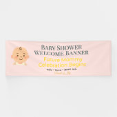 Baby Shower Spandoek | Moederlijke vreugde (Horizontaal)