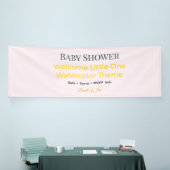 Baby Shower Spandoek | Waterverf Vreugde (Beurs)