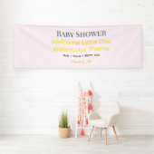 Baby Shower Spandoek | Waterverf Vreugde (Insitu)
